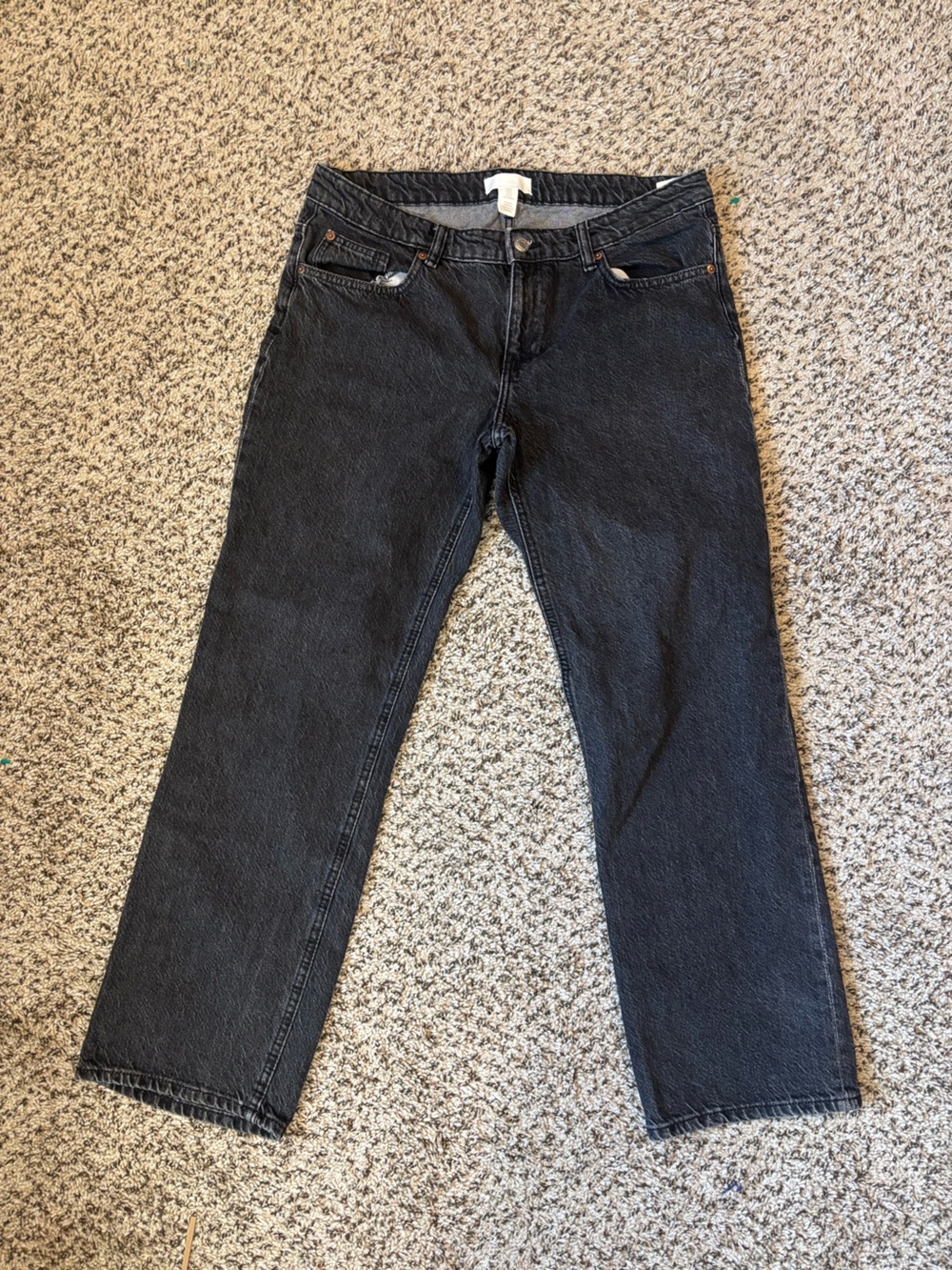 H&M Women's Black Slim Straight Jeans